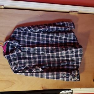 Fleece Plaid Top/Jacket